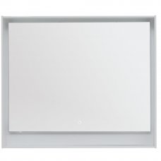 Зеркало с подсветкой «Мокка» 100 см, цвет белый глянец
