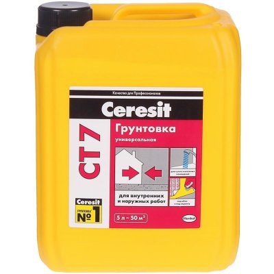 Грунтовка универсальная Ceresit CT7 5 л, SM-81975581