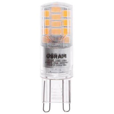 Лампа светодиодная Osram, G9, 2.6 Вт, 320 Лм, свет тёплый белый, SM-81979089