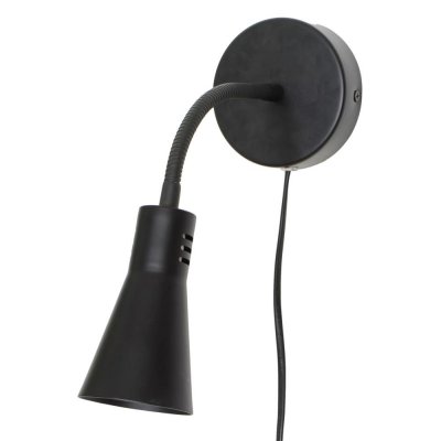 Настенный светильник Skit, цвет чёрный, SM-81983705
