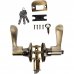 Ручка-защёлка Avers 8091-01-AB, с запиранием на ключ, сталь, цвет бронза, SM-82001739