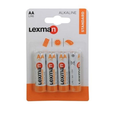 Батарейка алкалиновая Lexman LR6 АА, 4 шт., SM-82003962