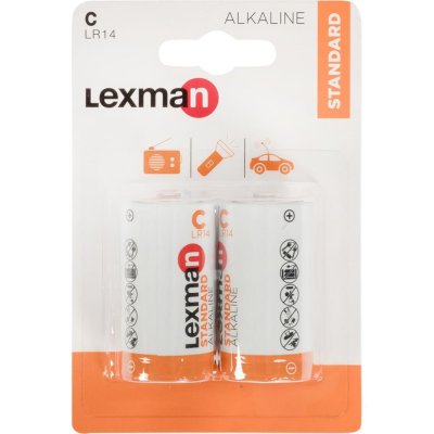 Батарейка алкалиновая Lexman C/LR14, 2 шт., SM-82003978