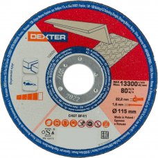 Диск отрезной по алюминию Dexter 115x1.6x22 мм