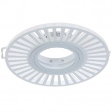 Светильник точечный встраиваемый круглый Gauss Backlight BL136 с LED-подсветкой под отверстие 65 мм, 1.5 м², цвет белый
