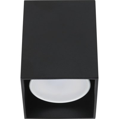 Светильник накладной квадратный, GU10, 8 см, цвет чёрный, SM-82026126