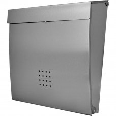 Почтовый ящик Standers 35x34x10 см, нержавеющая сталь, цвет серый