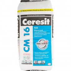 Клей для плитки эластичный Ceresit CM 16 «Flex», 25 кг