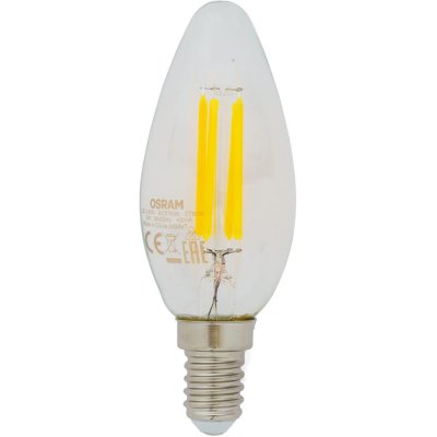Лампа светодиодная Osram E14 220 В 5 Вт свеча 660 лм, холодный белый свет, SM-82057139