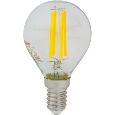 Лампа светодиодная Osram E14 220 В 5 Вт шар 660 лм, тёплый белый свет, SM-82057140