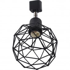 Трековый светильник «Spiro» со сменной лампой E14 40 Вт, 2 м², цвет черный