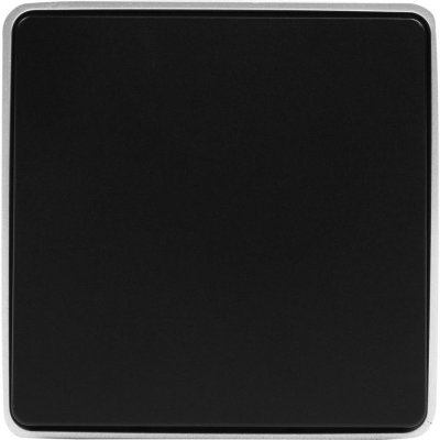 Выключатель проходной накладной Werkel Gallant 1 клавиша, цвет чёрный с серебром, SM-82063362