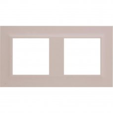 Рамка для розеток и выключателей Legrand Structura 2 поста, цвет розовый