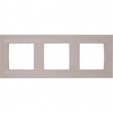 Рамка для розеток и выключателей Legrand Structura 3 поста, цвет розовый