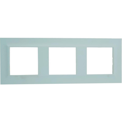 Рамка для розеток и выключателей Legrand Structura 3 поста, цвет голубой, SM-82064637