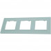 Рамка для розеток и выключателей Legrand Structura 3 поста, цвет голубой, SM-82064637