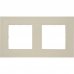 Рамка для розеток и выключателей Legrand Structura 2 поста, цвет слоновая кость, SM-82064668