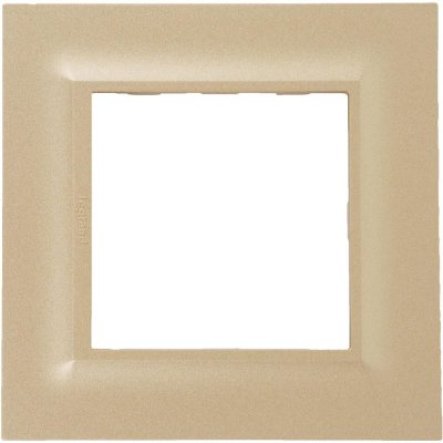 Рамка для розеток и выключателей Legrand Structura 1 пост, цвет золото, SM-82064689