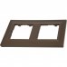 Рамка для розеток и выключателей Legrand Structura 2 поста, цвет бронза, SM-82064704
