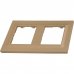 Рамка для розеток и выключателей Legrand Structura 2 поста, цвет золото, SM-82064705