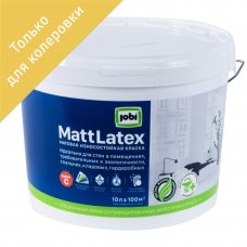 Краска для колеровки для стен и потолков Jobi «Mattlatex», прозрачная база C, 10 л