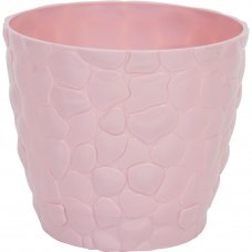 Кашпо Idea Камни ø18 h15.5 см v2.6 л пластик розовый