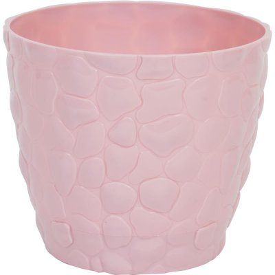 Кашпо Idea Камни ø18 h15.5 см v2.6 л пластик розовый, SM-82095628