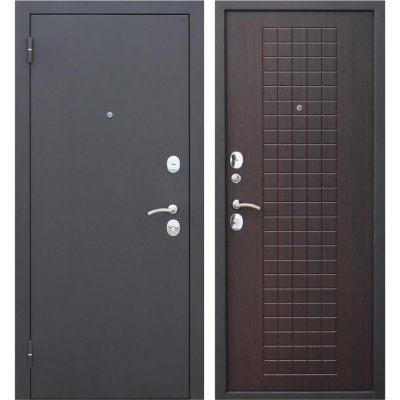 Дверь входная металлическая Гарда Муар, 960 мм, левая, цвет венге, SM-82096737