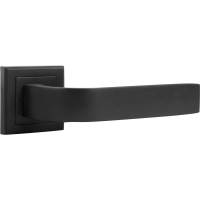 Ручка дверная на розетке Z 202 BP, цвет чёрный, SM-82105546