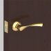 Ручка дверная на розетке Prima RM SG, цвет матовое золото, SM-82110036