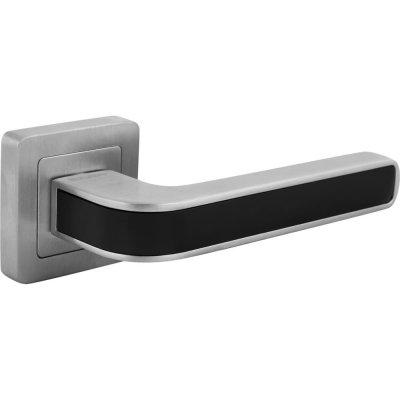 Ручка дверная на розетке Nova XM, цвет чёрный, SM-82110040