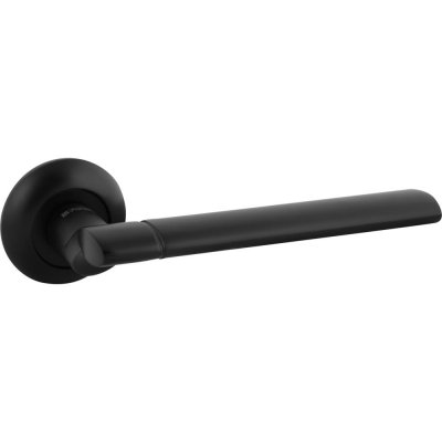 Ручка дверная на розетке Galaxy RM BL24, цвет чёрный, SM-82110047