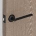 Ручка дверная на розетке Galaxy RM BL24, цвет чёрный, SM-82110047