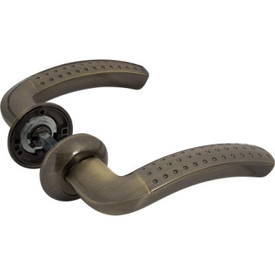 Ручка дверная на розетке Intro RM ABG6, цвет бронза, SM-82110301