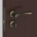 Комплект дверных ручек с запиранием SET45/Z PRIMA RM/HD AB-6 цвет бронза, SM-82110344