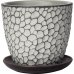 Горшок цветочный Манго ø12 v0.7 л бетон светло-серый, SM-82113273