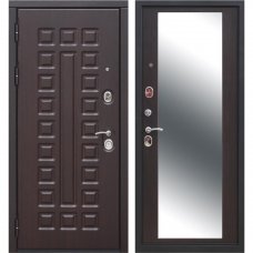 Дверь входная металлическая Сенатор 12 см, 960 мм, левая, цвет зеркало венге
