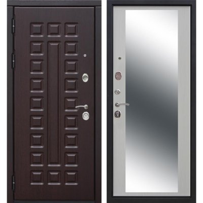 Дверь входная металлическая Сенатор 12 см, 860 мм, левая, цвет зеркало дуб сонома, SM-82114227