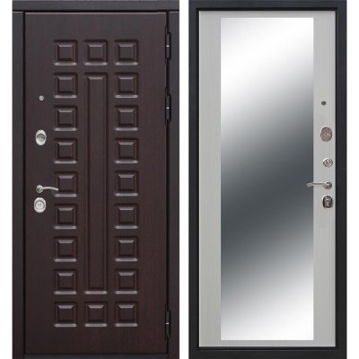 Дверь входная металлическая Сенатор 12 см, 860 мм, правая, цвет зеркало дуб сонома, SM-82114228