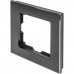 Рамка для розеток и выключателей Werkel Aluminium 1 пост, металл, цвет черный алюминий, SM-82125334