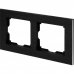 Рамка для розеток и выключателей Werkel Aluminium 2 поста, металл, цвет черный алюминий, SM-82125335