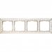 Рамка для розеток и выключателей Werkel Antik 4 поста, металл, цвет белое золото, SM-82125341