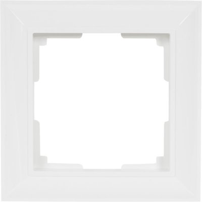 Рамка для розеток и выключателей Werkel Fiore 1 пост, цвет белый, SM-82125342