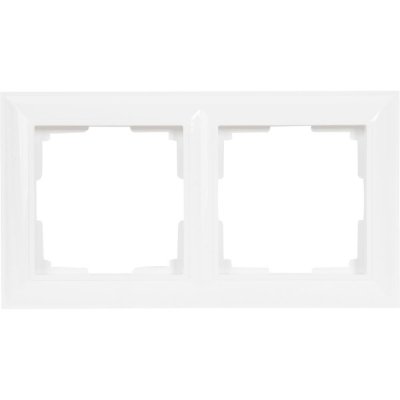 Рамка для розеток и выключателей Werkel Fiore 2 поста, цвет белый, SM-82125345