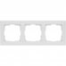 Рамка для розеток и выключателей Werkel Fiore 3 поста, цвет белый, SM-82125348
