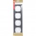 Рамка для розеток и выключателей Werkel Fiore 4 поста, цвет чёрный матовый, SM-82125353