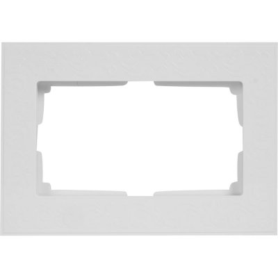 Рамка для двойных розеток Werkel Flock, цвет белый, SM-82125354