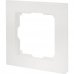 Рамка для розеток и выключателей Werkel Flock 1 пост, цвет белый, SM-82125355