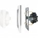 Рамка для розеток и выключателей Werkel Snabb 4 поста, цвет белый/хром, SM-82125367