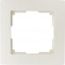 Рамка для розеток и выключателей Werkel Stark 1 пост, цвет белый, SM-82125373